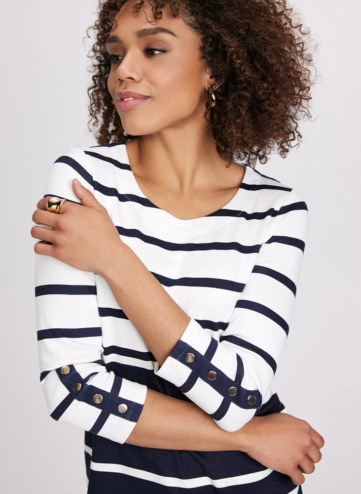 Stripe Print Top