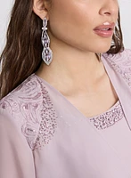 Embellished Jacket & Tiered Dress Set