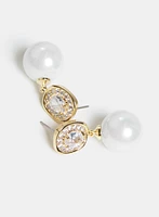 Boucles d'oreilles pendantes à perles