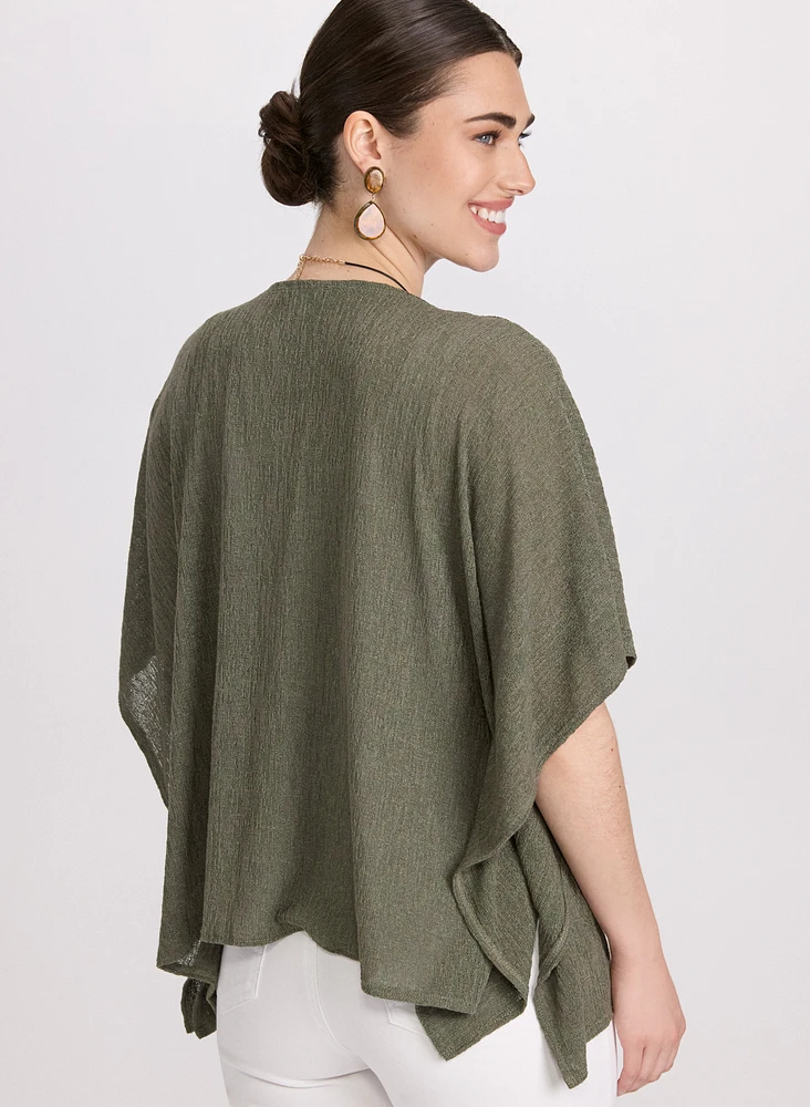 Poncho-Style Layering Top