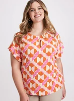 Geometric Print Top