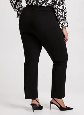 Sofia Pull-On Straight-Leg Pants