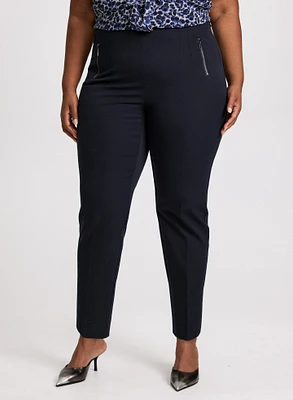 Sofia Cotton-Blend Slim-Leg Pants - Regular