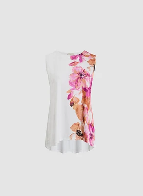 Floral Print Sleeveless Top