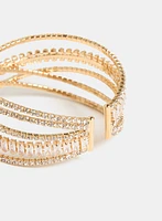 Criss-Cross Crystal Bracelet