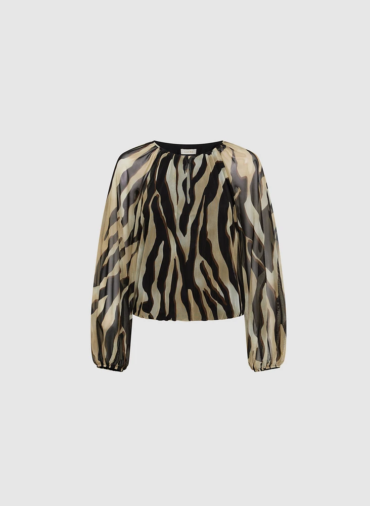 Zebra Print Blouse