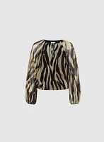 Zebra Print Blouse