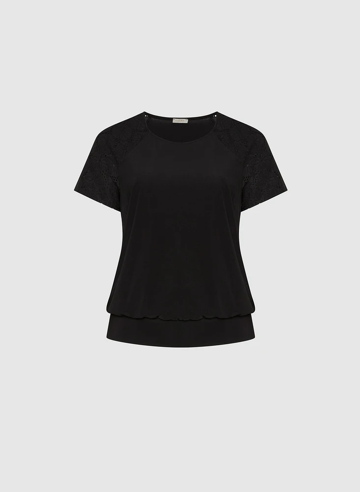 Short Raglan Sleeve Top