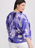 Blouse à motif feuilles