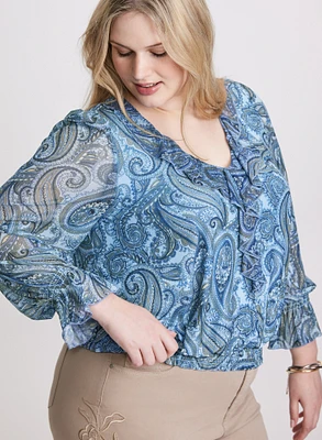 Blouse à motif paisley