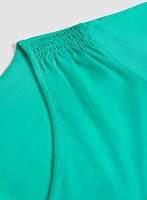 Ruched Detail Cap Sleeve T-Shirt