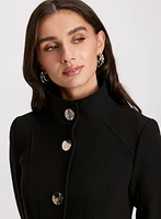 Manteau long à détail boutons