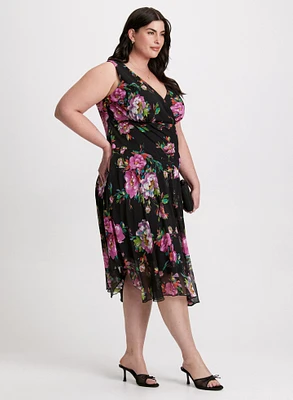 Floral Bias-Cut Dress