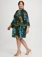 Robe en chiffon florale