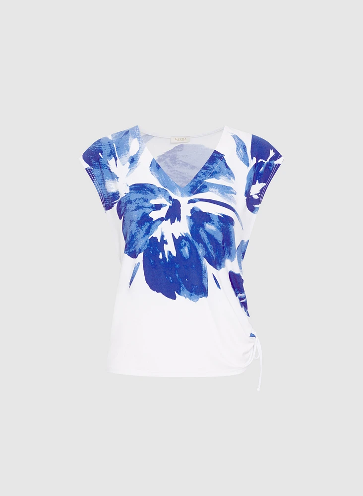 Haut à motif floral