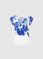 Haut à motif floral