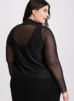 Mesh Long Sleeve Bolero