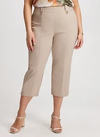 Side Slit Pull-On Capris