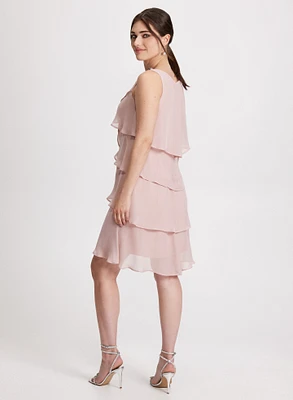 Chiffon Tiered Cocktail Dress