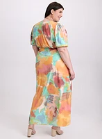 Robe à taches de couleur