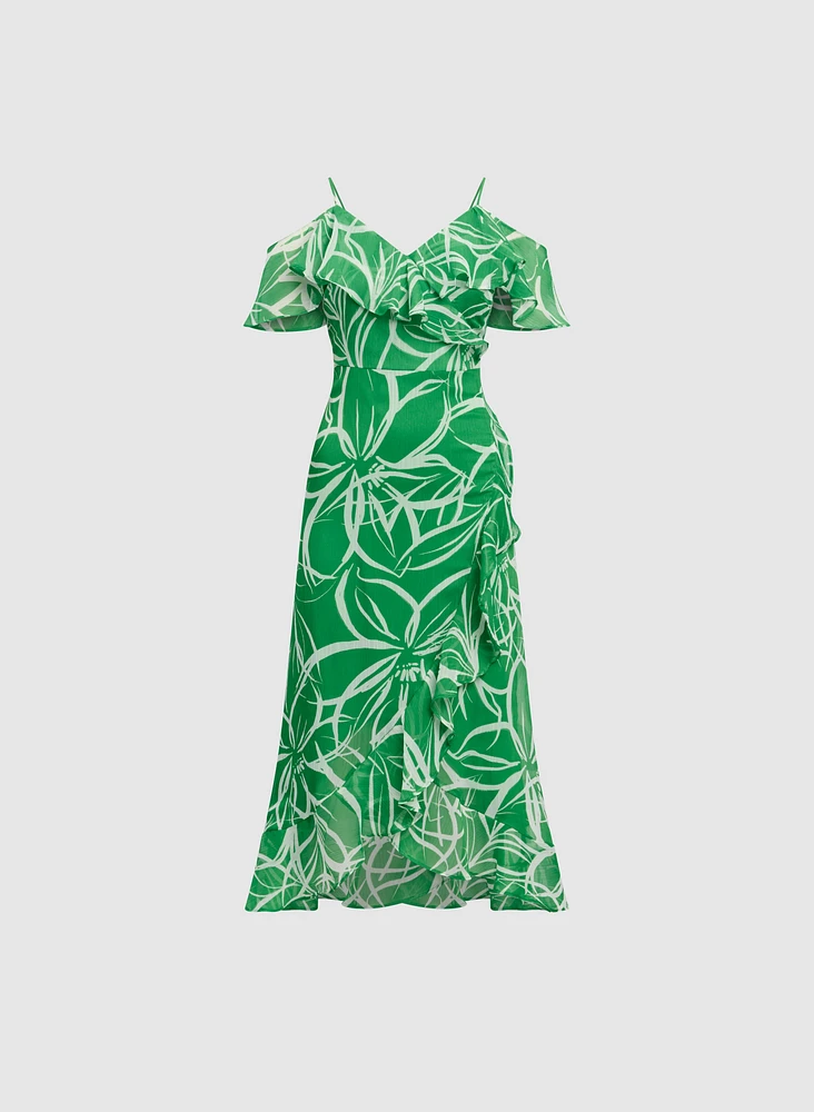 Floral Chiffon Dress