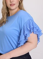 Pleated Sleeve Top