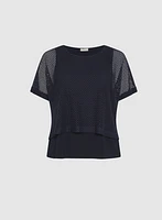 Short Sleeve Crochet Top