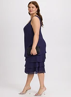 Ensemble à veste et robe en chiffon