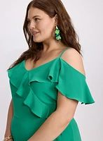 Cold Shoulder Midi Dress