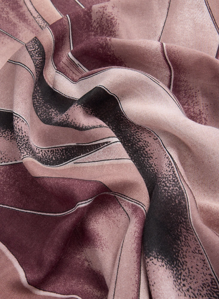 Foulard à motif abstrait