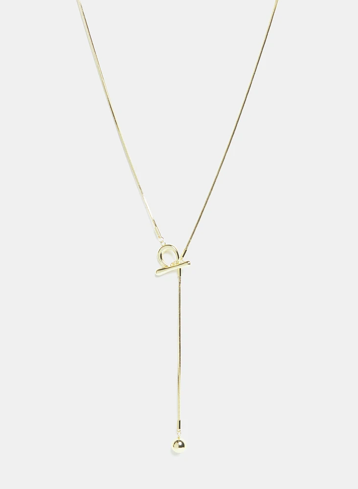 Collier en Y à barrette