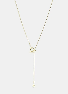 Collier en Y à barrette