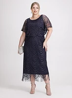 Crochet Lace Evening Dress