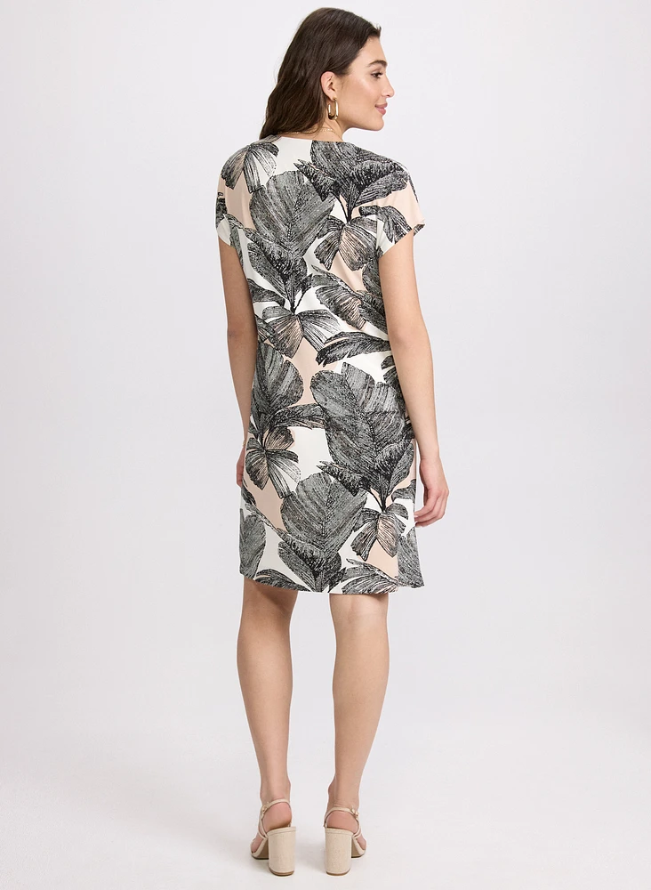 Robe à motif palmiers