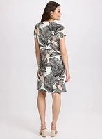 Robe à motif palmiers