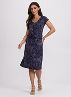 Dot Print Skirt