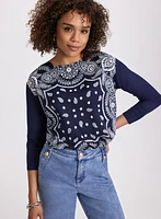 Paisley Long Sleeve Top