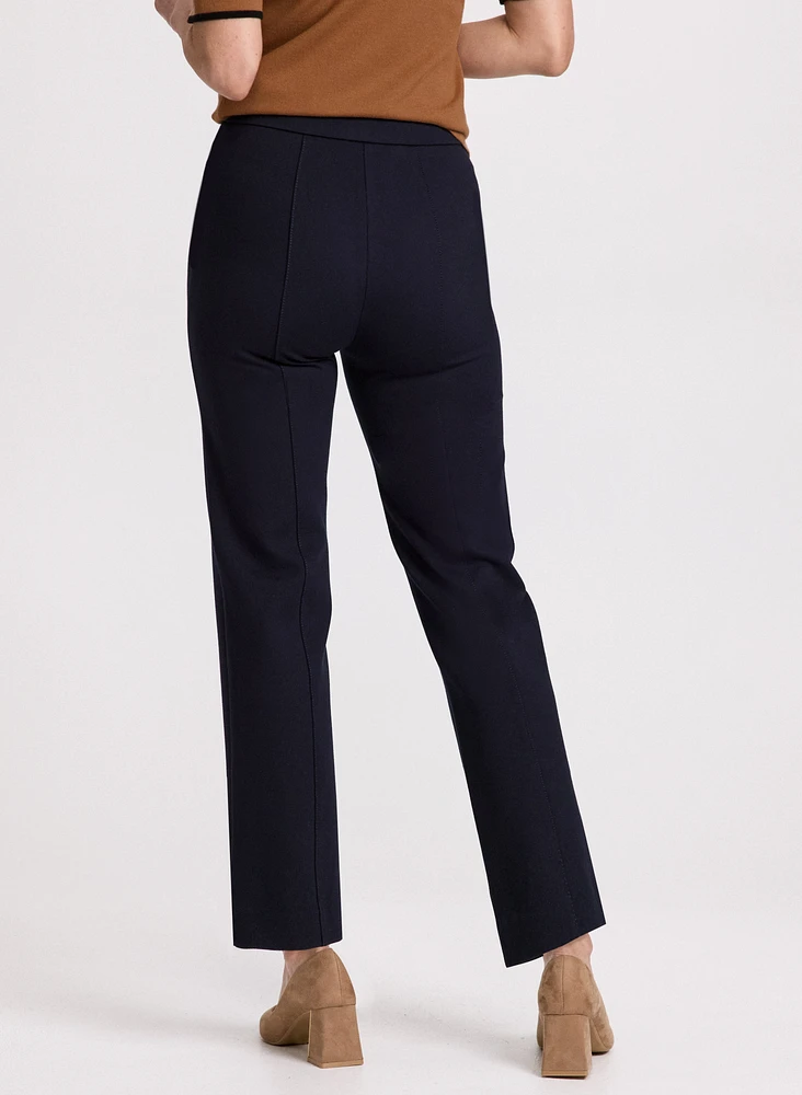 Pantalon Mia à jambe droite – court