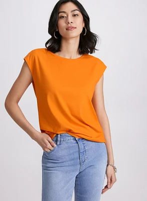 T-shirt à boutons métalliques