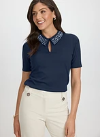 Pearl Detail Top