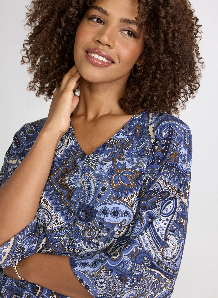 Blouse à motif paisley
