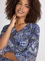 Blouse à motif paisley