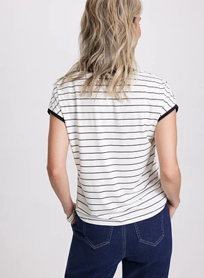 Stripe Print T-Shirt