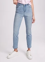 Sketch Floral Straight-Leg Jeans