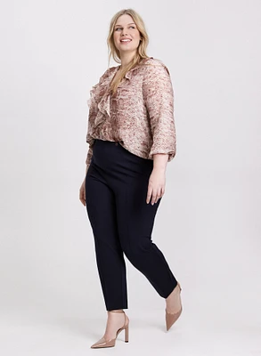 Snake Print Chiffon Blouse