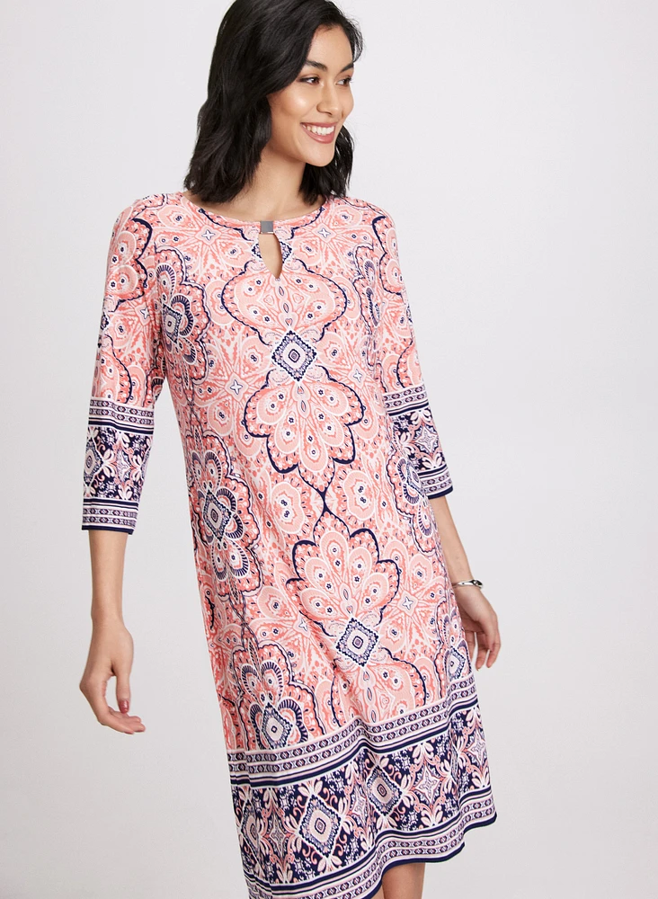 Robe de jour à motif paisley