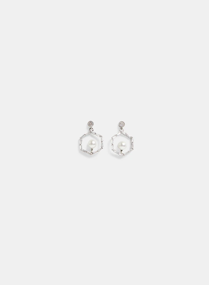 Cubic Zirconia Dangle Earrings