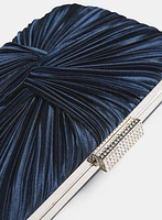 Knot Satin Clutch