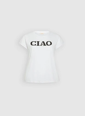 'Ciao' Cotton & Modal T-Shirt