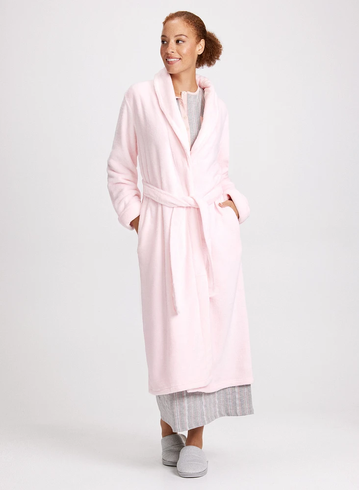 Belted Fleece Robe